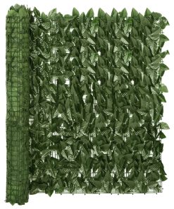 Balkonski zastor s tamnozelenim lišćem 300 x 100 cm