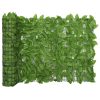 Balkonski zastor sa zelenim lišćem 300 x 75 cm