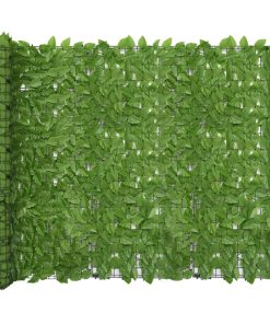 Balkonski zastor sa zelenim lišćem 400 x 150 cm