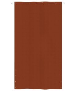 Balkonski zastor terakota 160 x 240 cm od tkanine Oxford