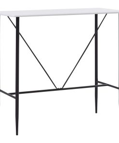 Barski stol bijeli 120 x 60 x 110 cm MDF