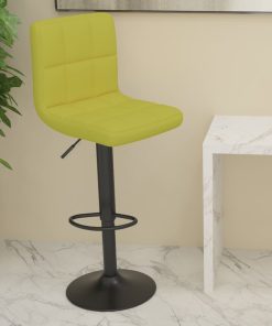 Barski stolac od tkanine zeleni