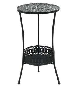 Bistro stol crni 40 x 70 cm metalni
