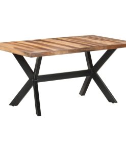 Blagovaonski stol 160 x 80 x 75 cm od masivnog drva s premazom