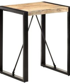 Blagovaonski stol 60 x 60 x 75 cm od masivnog grubog drva manga