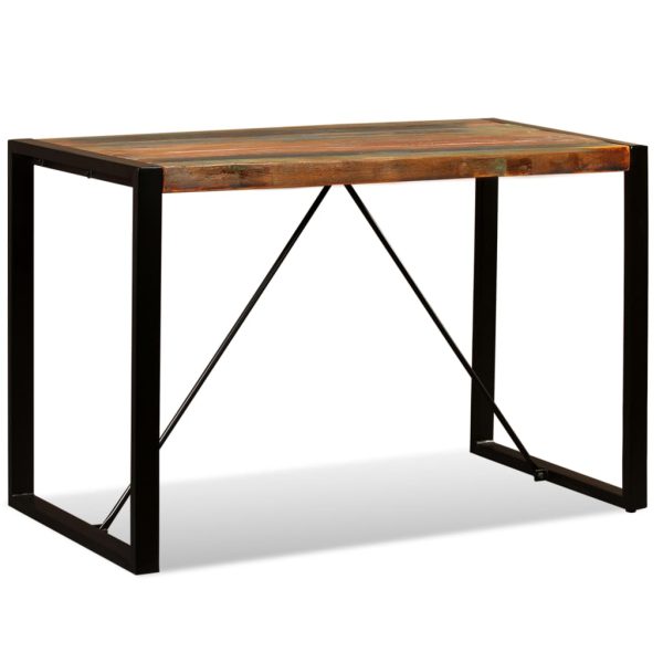 Blagovaonski stol od masivnog obnovljenog drva 120 cm