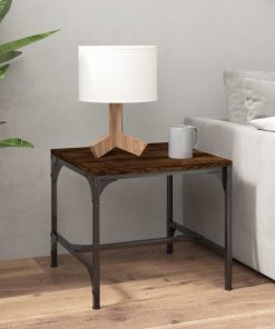 Bočni stolić boja hrasta 40 x 40 x 35 cm od konstruiranog drva