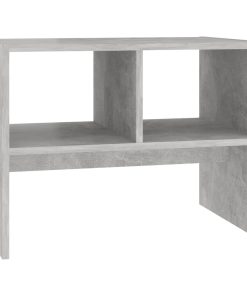 Bočni stolić siva boja betona 60 x 40 x 45 cm od iverice