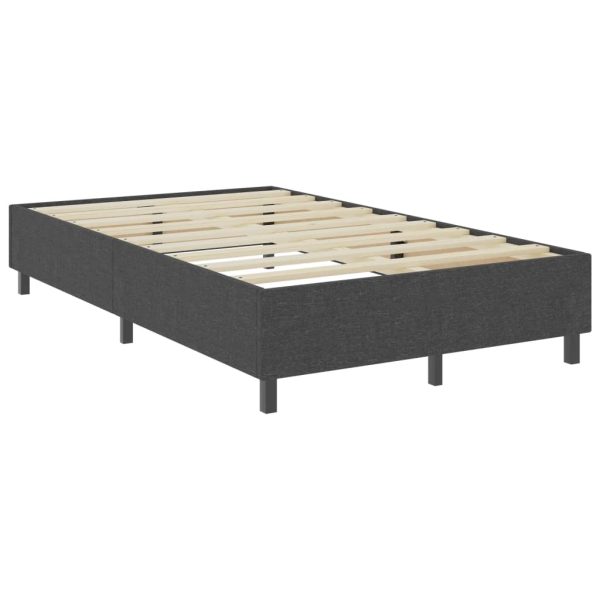 Box spring okvir za krevet od tkanine sivi 120 x 200 cm - Image 3