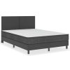 Box spring okvir za krevet od tkanine sivi 160 x 200 cm