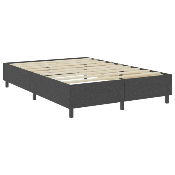 Box spring okvir za krevet od tkanine sivi 180 x 200 cm - Image 3