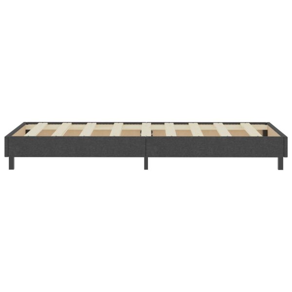 Box spring okvir za krevet od tkanine sivi 90 x 200 cm - Image 4