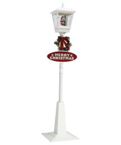 Božićna ulična svjetiljka s Djedom Mrazom 180 cm LED