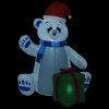Božićni polarni medvjed na napuhavanje LED 2
