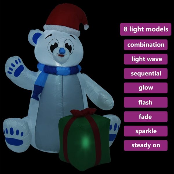 Božićni polarni medvjed na napuhavanje LED 2
