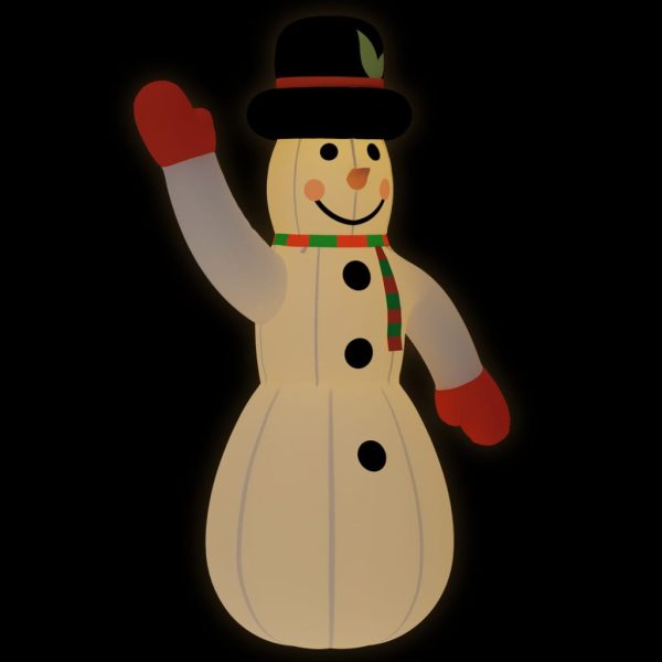 Božićni snjegović na napuhavanje s LED svjetlima 805 cm