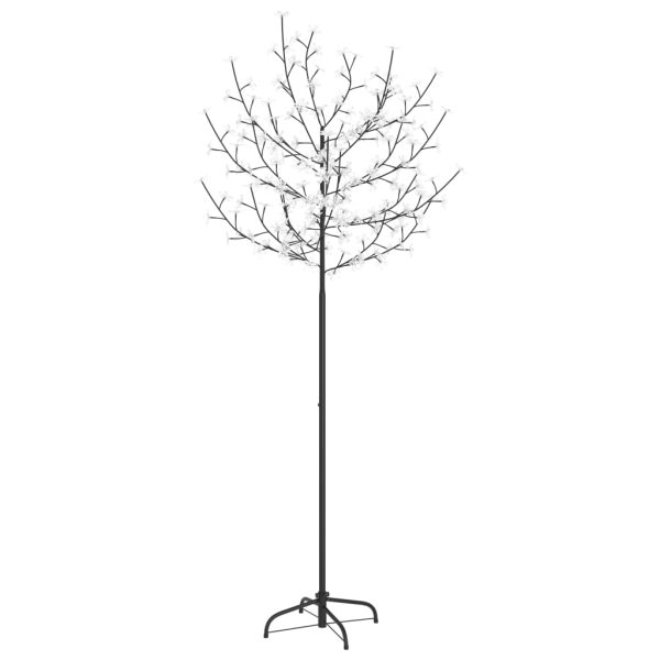 Božićno drvce s 200 LED žarulja plavo-bijelo svjetlo 180 cm