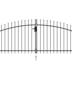 Dvostruka vrata za ogradu sa šiljcima na vrhu 3 x 1