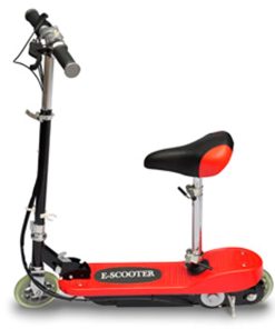 Električni skuter sa sjedalom 120 W crveni