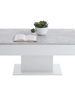 FMD stolić za kavu siva boja betona i bijela