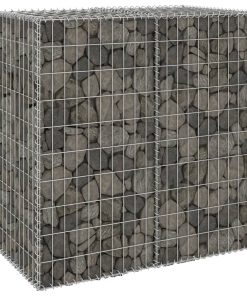 Gabionski zid s poklopcima od pocinčanog čelika 100x60x100 cm
