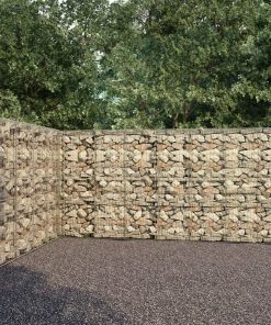 Gabionski zid s poklopcima od pocinčanog čelika 900x50x200 cm
