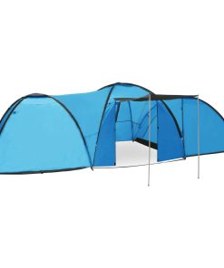 Iglu šator za kampiranje 650 x 240 x 190 cm za 8 osoba plavi