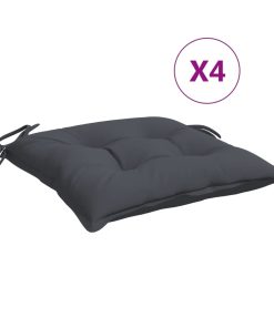 Jastuci za stolice 4 kom antracit 40 x 40 x 7 cm od tkanine