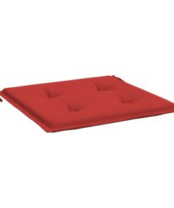 Jastuci za vrtne stolice 4 kom crveni 40 x 40 x 3 cm