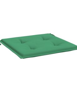 Jastuci za vrtne stolice 4 kom zeleni 50 x 50 x 3 cm od tkanine