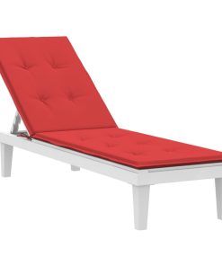 Jastuk za ležaljku crveni (75 + 105) x 50 x 3 cm