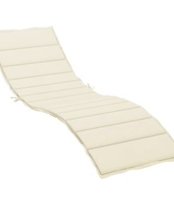 Jastuk za ležaljku krem 200 x 60 x 3 cm od tkanine