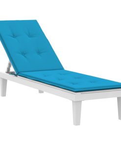 Jastuk za ležaljku plavi (75 + 105) x 50 x 3 cm