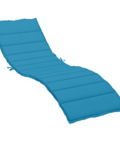 Jastuk za ležaljku za sunčanje plavi 200 x 70 x 3 cm od tkanine