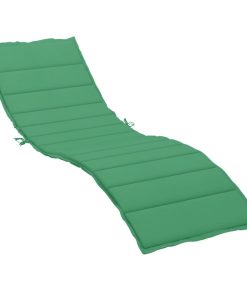 Jastuk za ležaljku za sunčanje zeleni 200x50x3 cm od tkanine