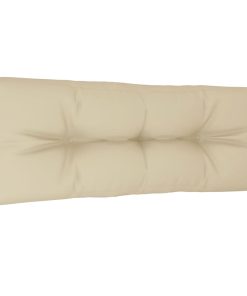 Jastuk za sofu od paleta bež 120 x 40 x 10 cm