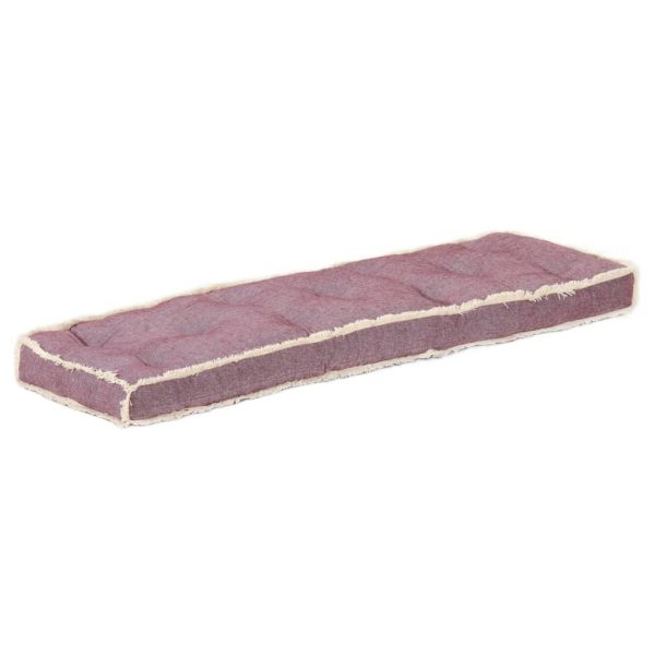 Jastuk za sofu od paleta bordo 120 x 40 x 7 cm - Slika 3