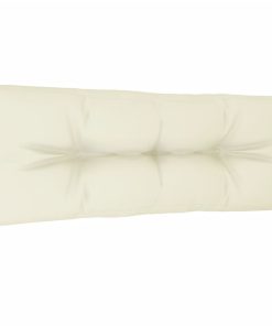 Jastuk za sofu od paleta krem 120 x 40 x 10 cm