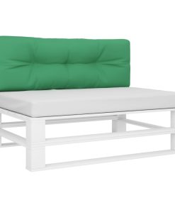 Jastuk za sofu od paleta zeleni 120 x 40 x 10 cm