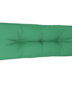 Jastuk za sofu od paleta zeleni 120 x 40 x 10 cm