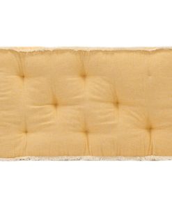 Jastuk za sofu od paleta žuti 73 x 40 x 7 cm