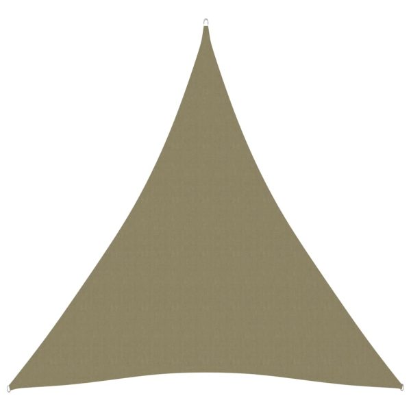 Jedro protiv sunca od tkanine Oxford trokutasto 4 x 5 x 5 m bež