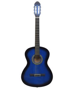 Klasična gitara za početnike plava 4/4 39" od drva lipe