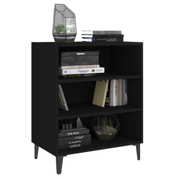 Komoda crna 57 x 35 x 70 cm od iverice - Slika 3