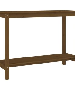 Konzolni stol boja meda 110 x 40 x 80 cm od masivne borovine
