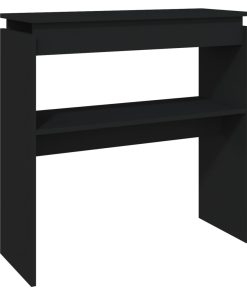 Konzolni stol crni 80 x 30 x 80 cm od iverice