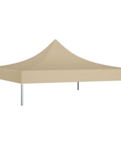 Krov za šator za zabave 2 x 2 m bež 270 g/m²