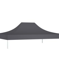 Krov za šator za zabave 4 x 3 m antracit 270 g/m²