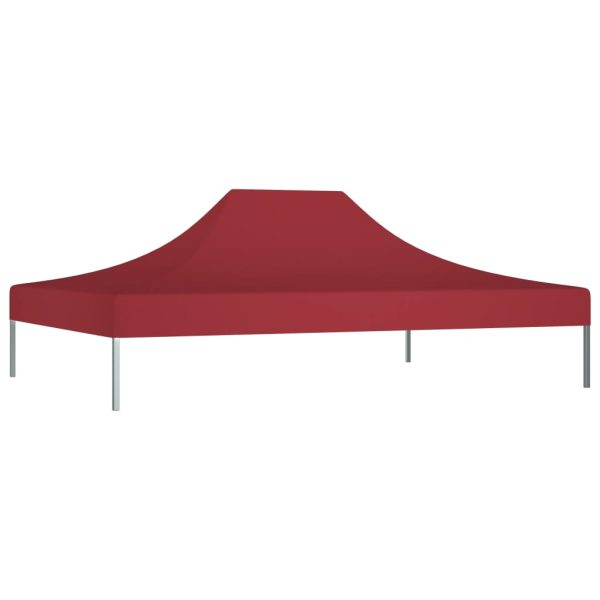 Krov za šator za zabave 4 x 3 m bordo 270 g/m²