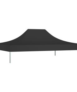 Krov za šator za zabave 4 x 3 m crni 270 g/m²